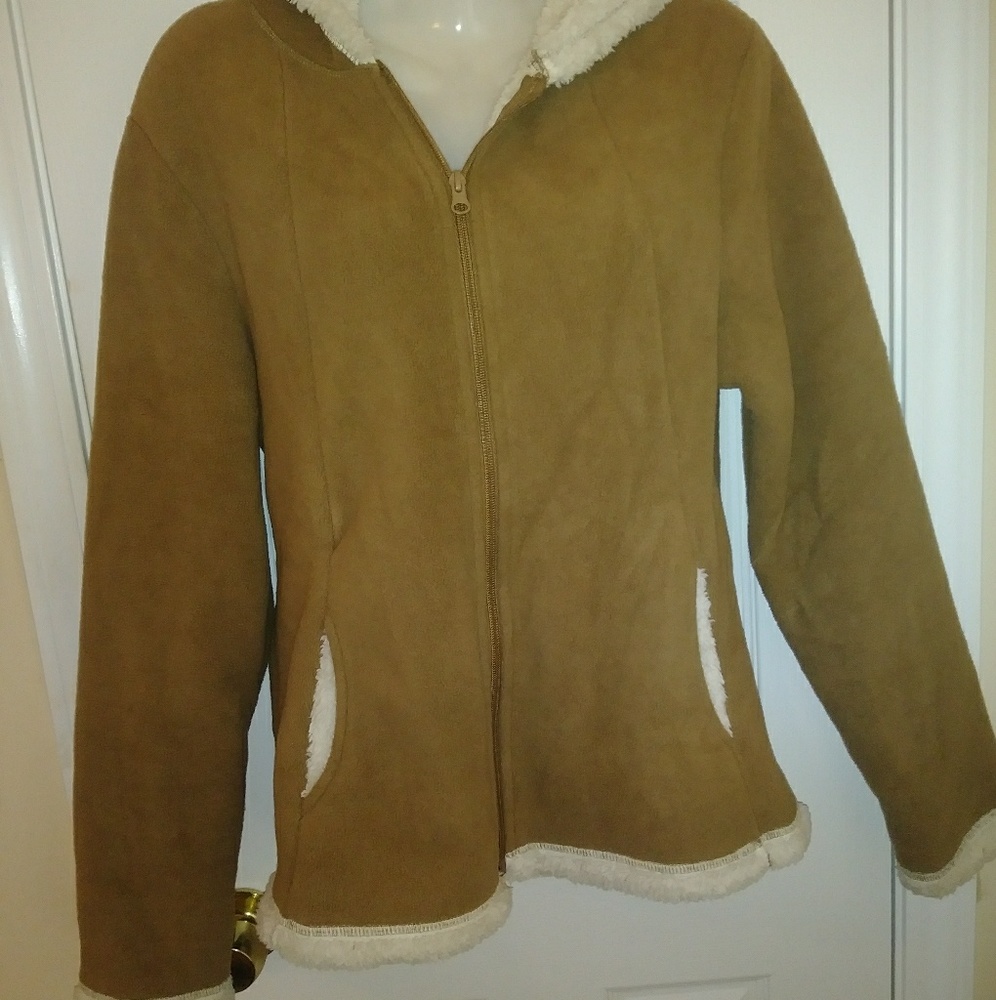 Faux Shearling Fuzzy Jacket Coat